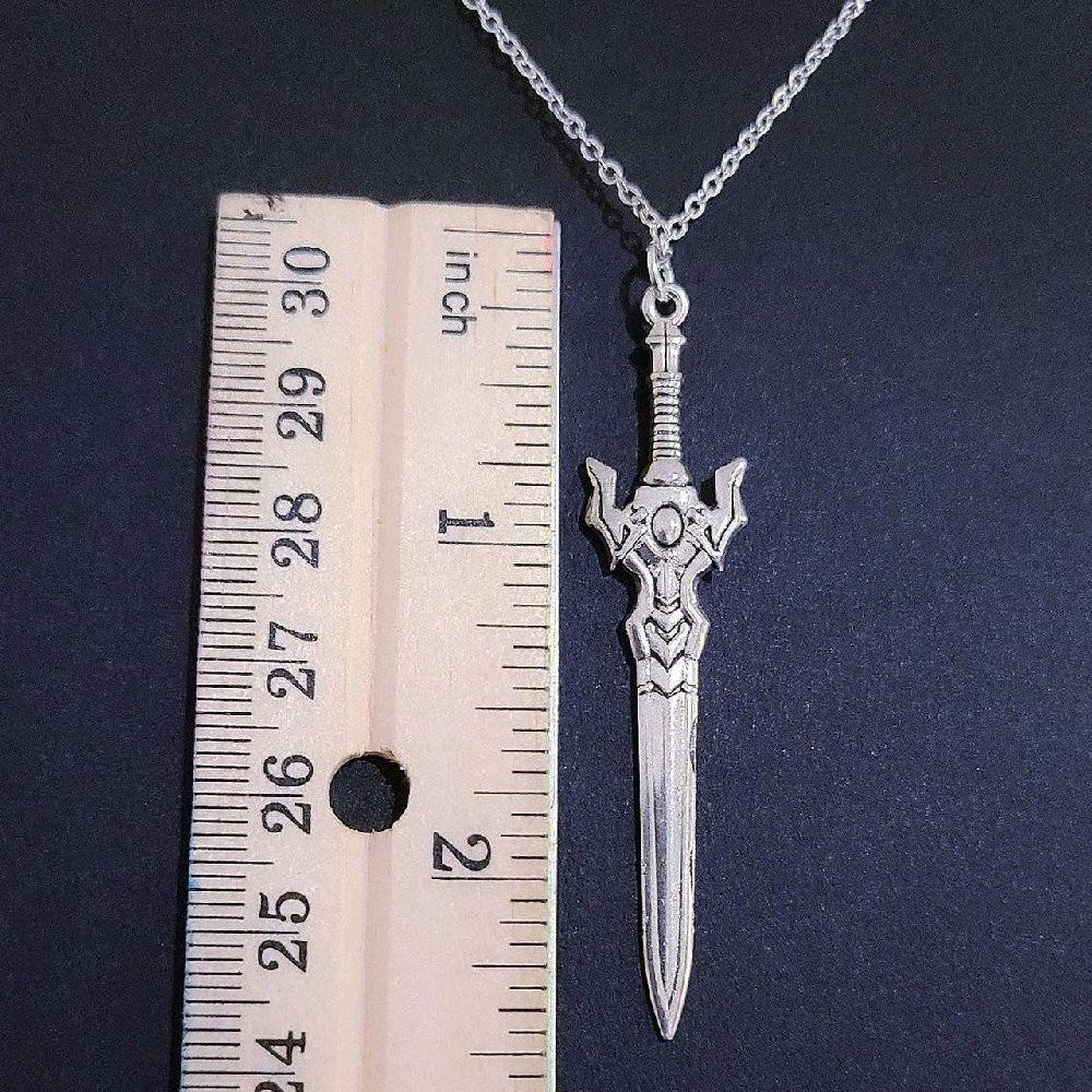 18" Silver Sword Necklace