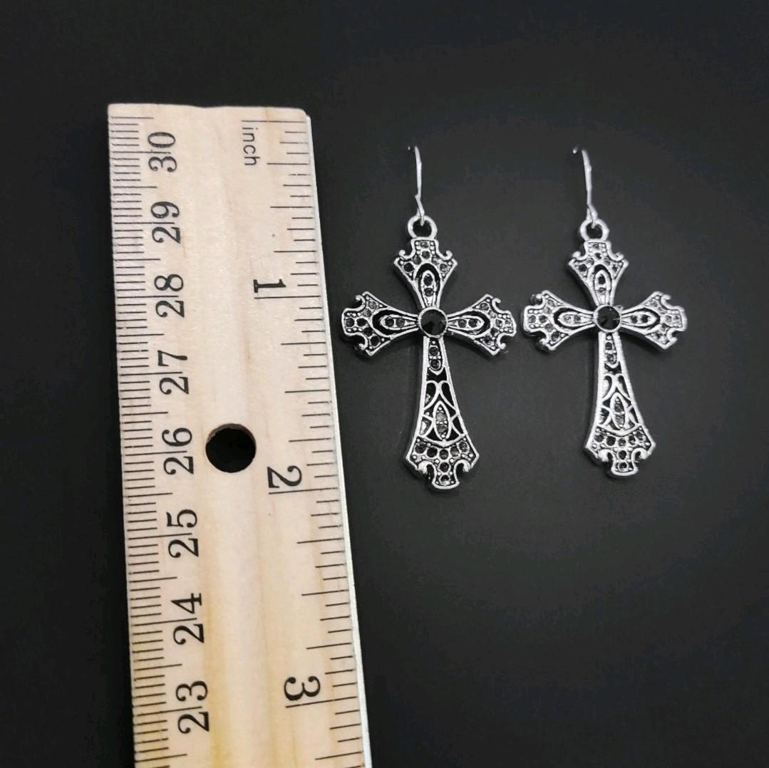 Gothic Cross Earrings
