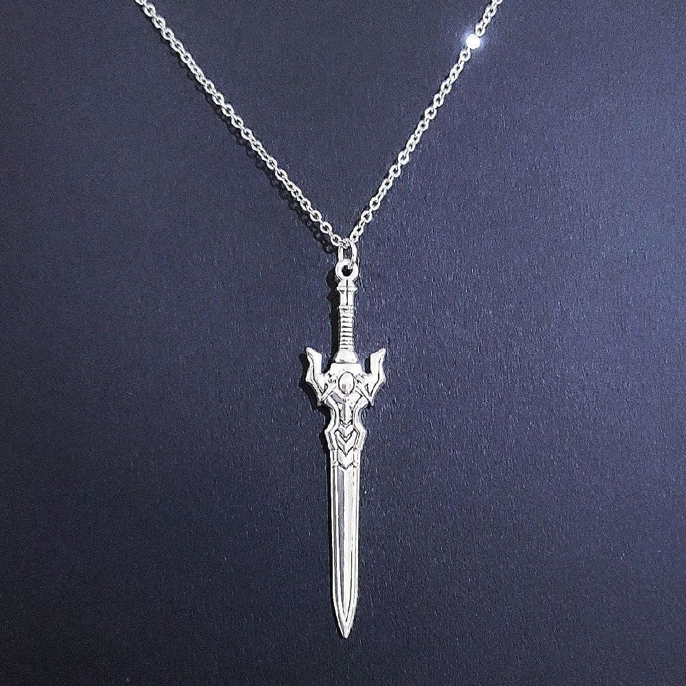 18" Silver Sword Necklace
