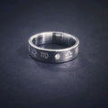 Stainless Steel Zodiac Symbol Ring - Silver