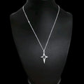 16" Hollow North Star Necklace