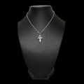 Small Silver Ankh Pendant Necklace - Dainty