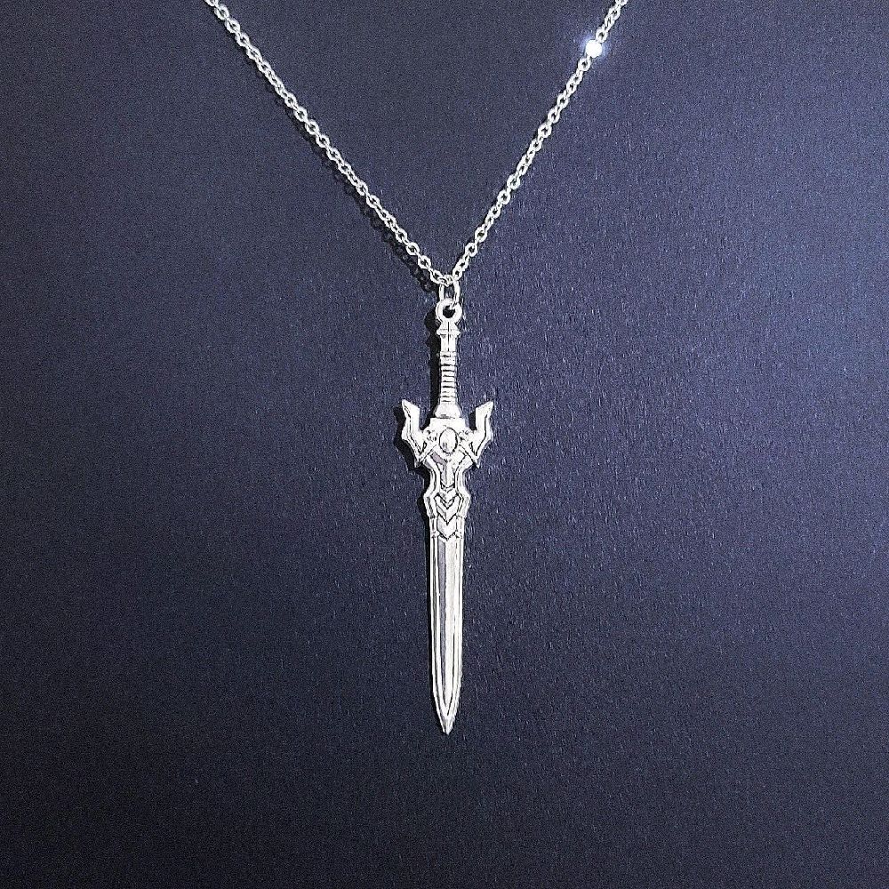 18" Silver Sword Necklace