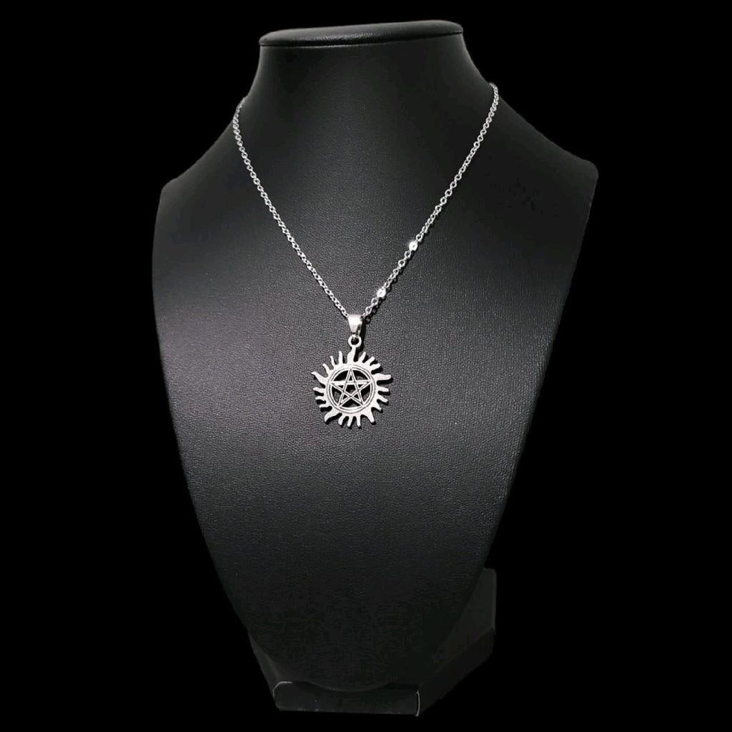 16" Sun Pentagram Necklace