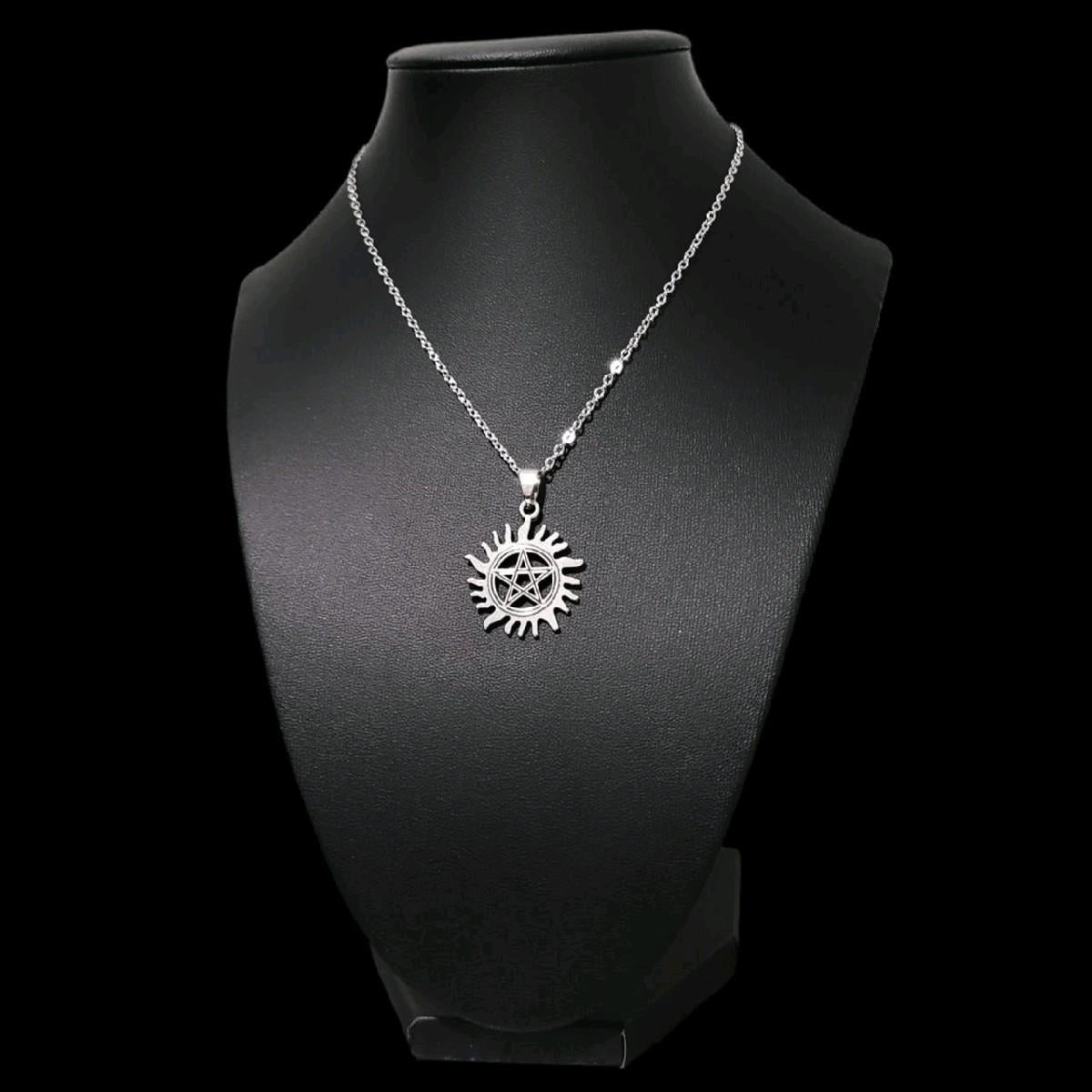 16" Sun Pentagram Necklace