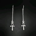Ankh Chain Drop Earrings