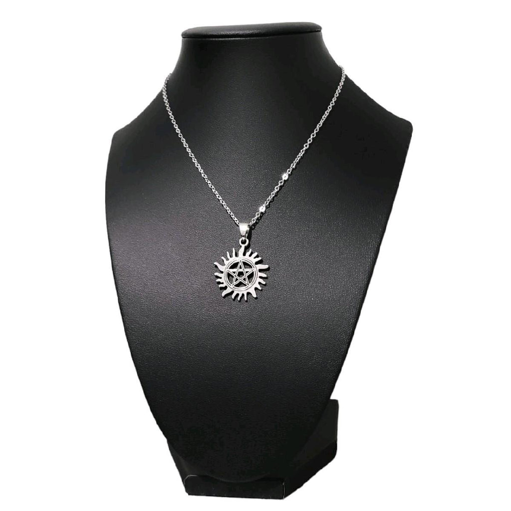 16" Sun Pentagram Necklace