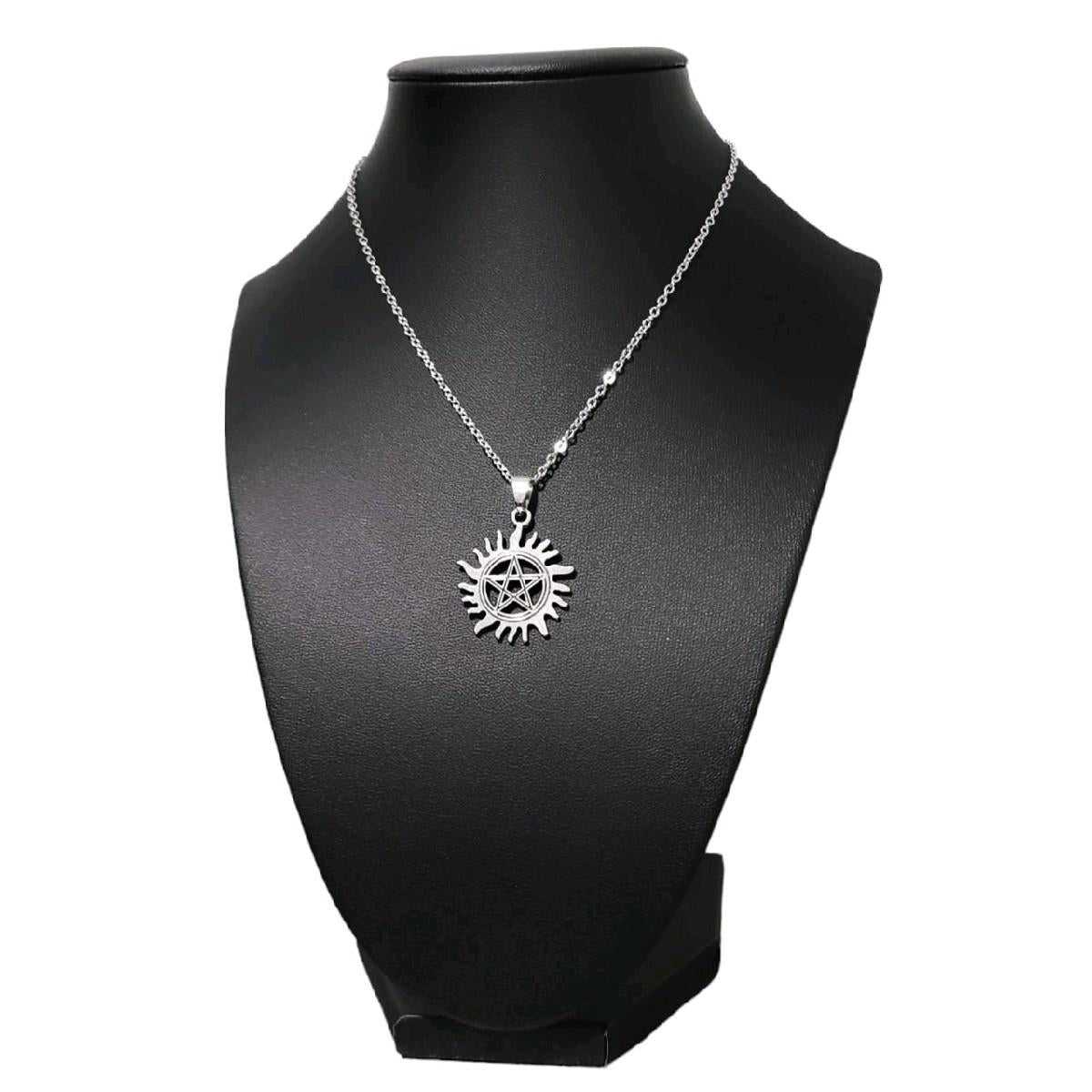 16" Sun Pentagram Necklace
