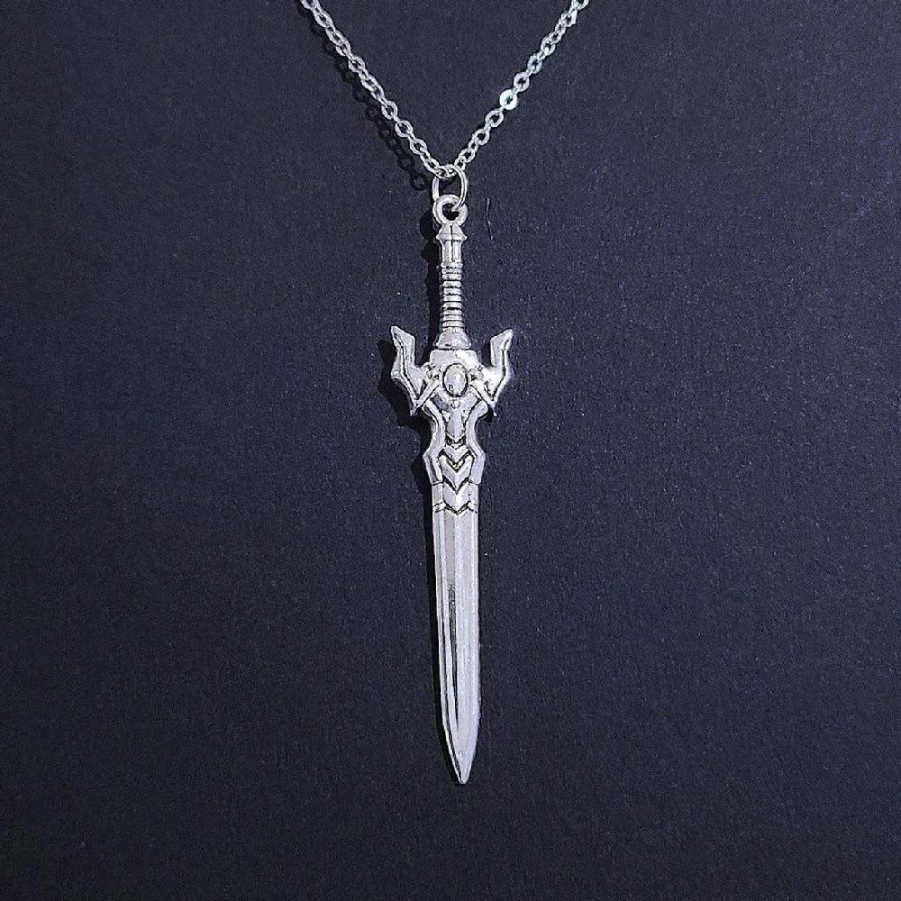 18" Silver Sword Necklace