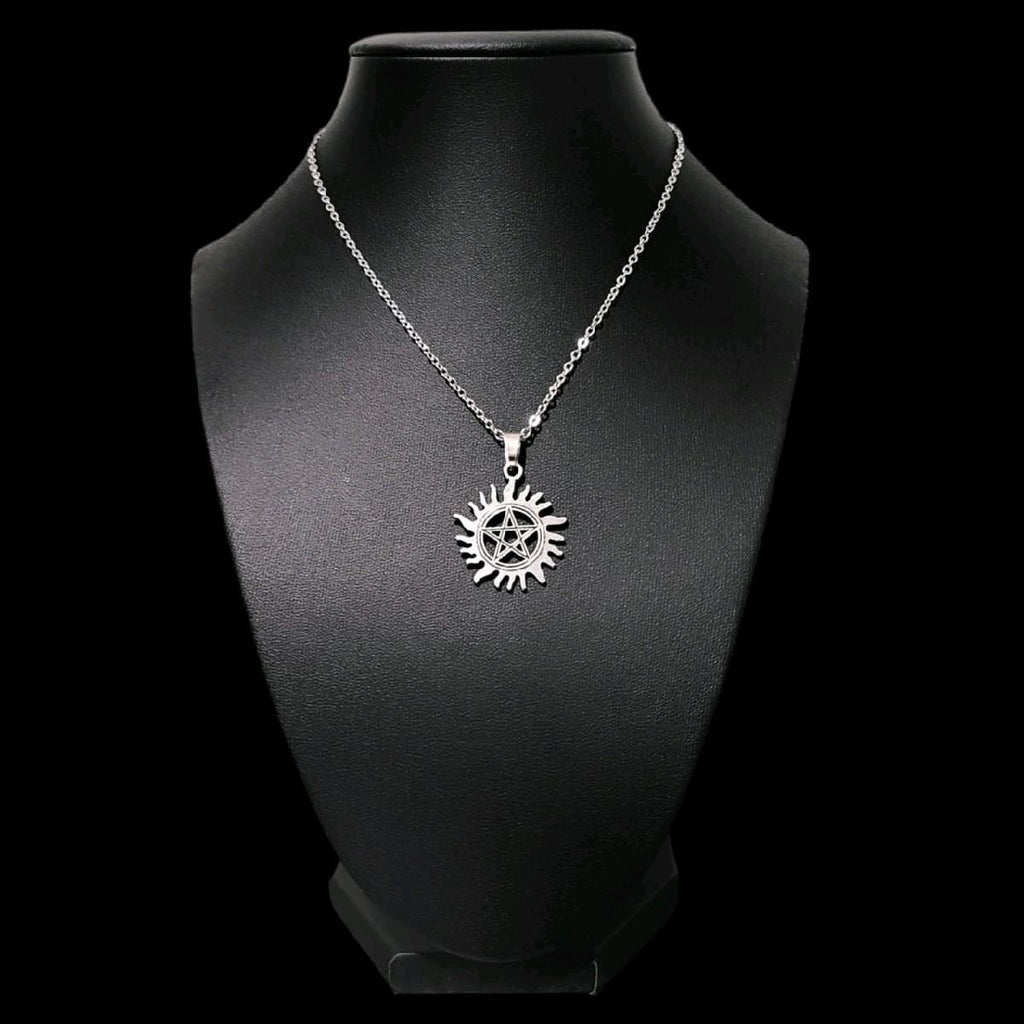 16" Sun Pentagram Necklace