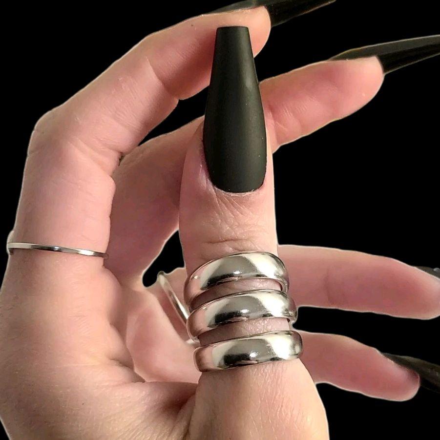 Silver Bubble Ring- Stainless Steel