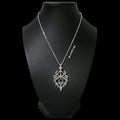 18-Inch Gothic Chandelier Pendant Necklace - Silvee