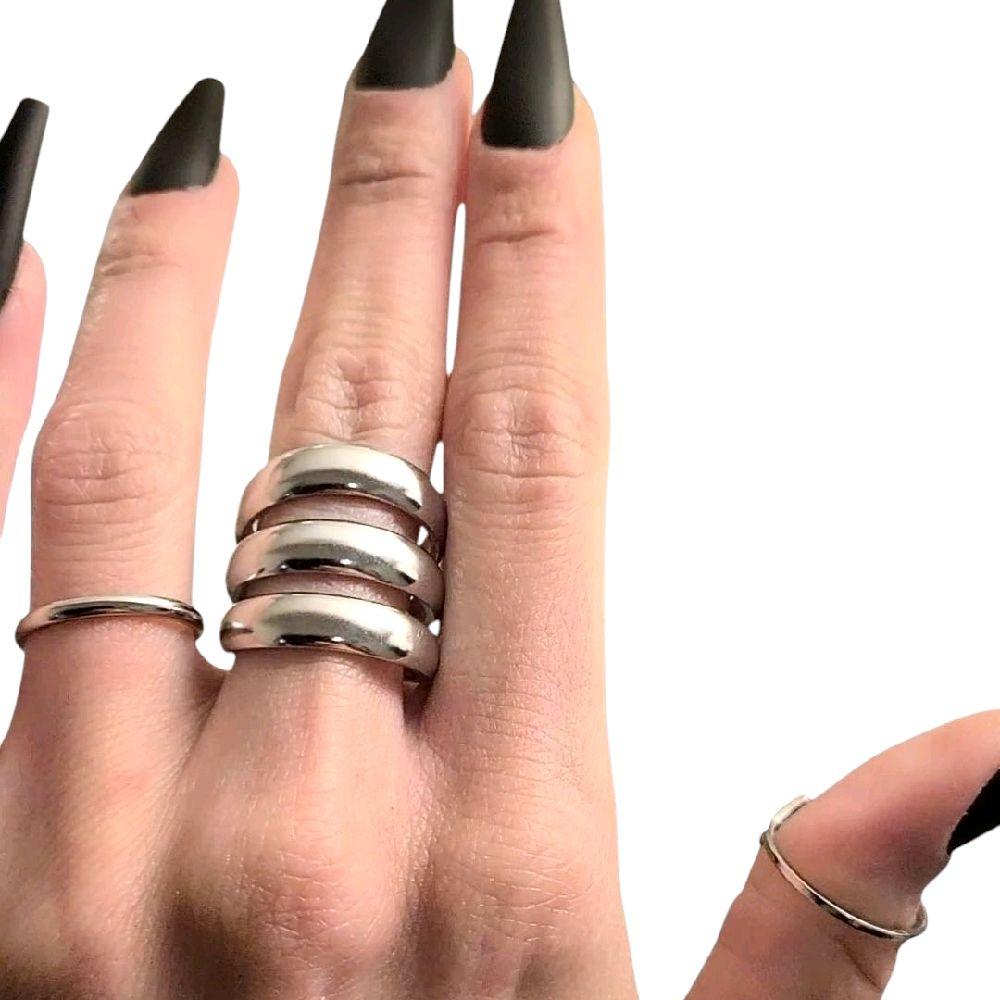 Silver Bubble Ring- Stainless Steel
