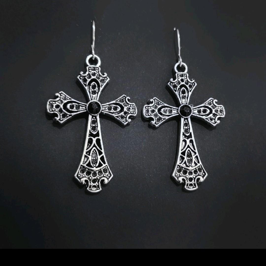 Gothic Cross Earrings