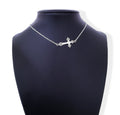Sideways Cross Necklace 012