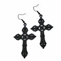 Black Maude Cross Earrings 021