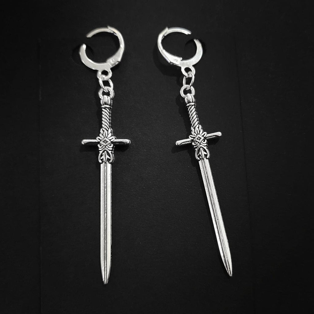 Gothic Sword Earrings 021