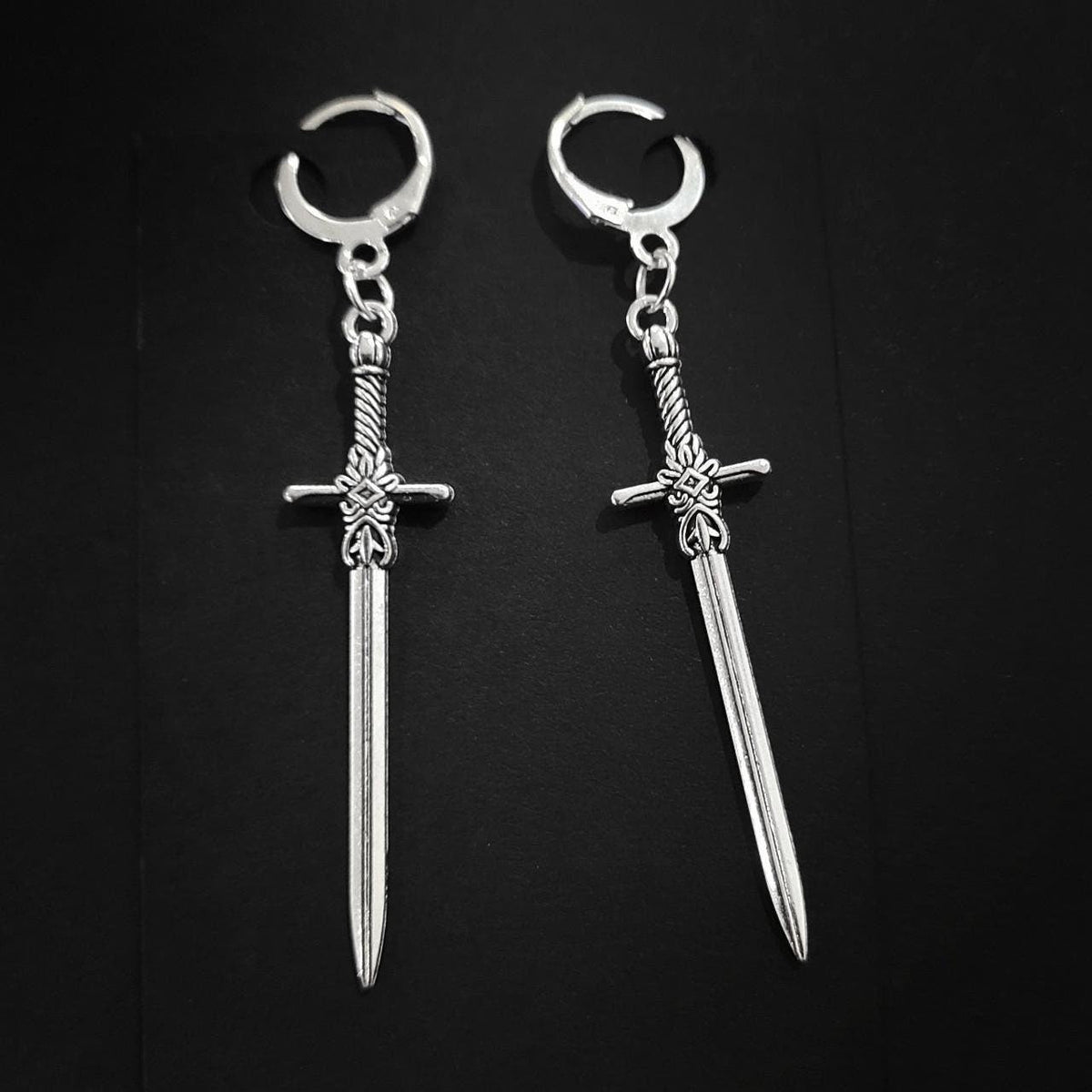 Gothic Sword Earrings 021