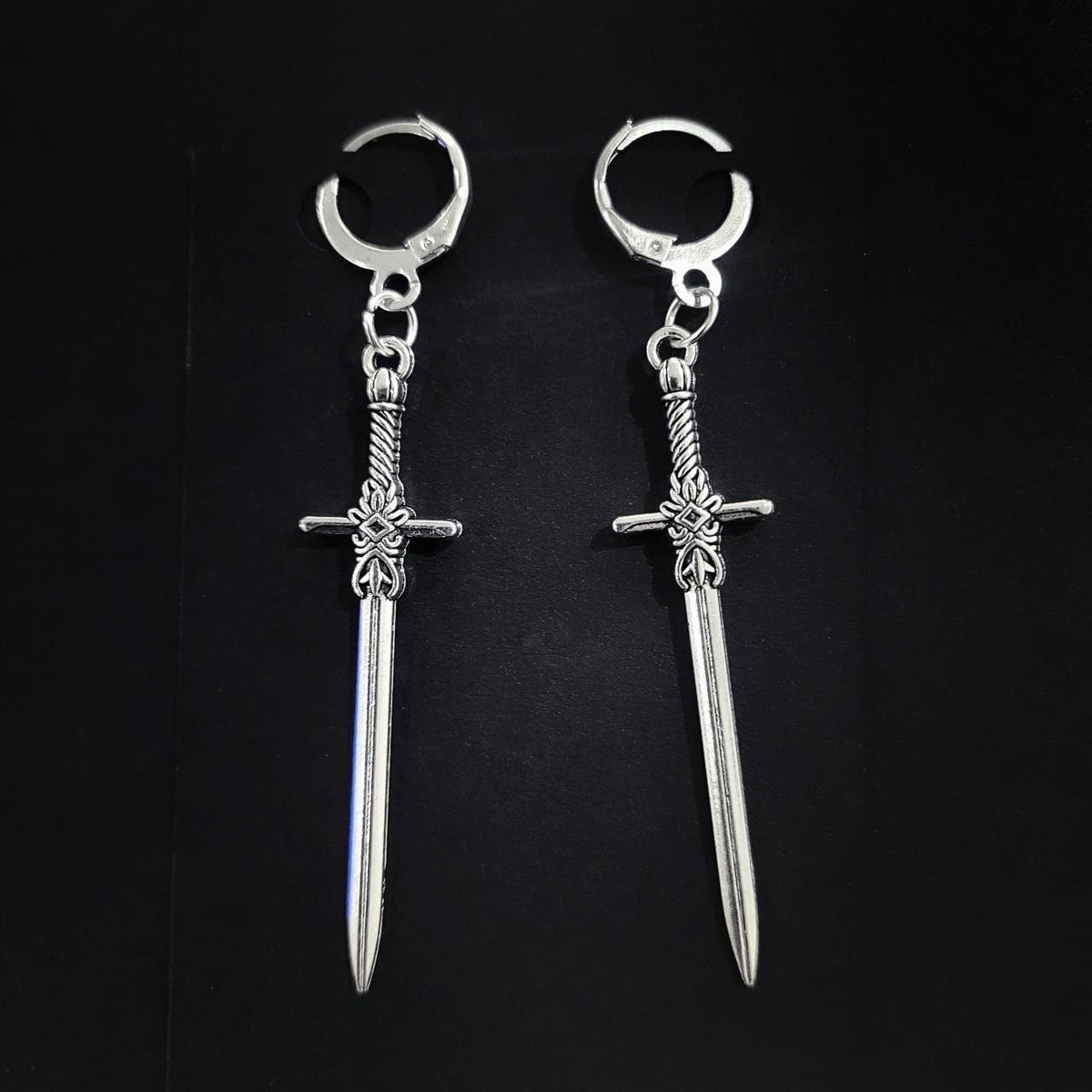 Gothic Sword Earrings 021