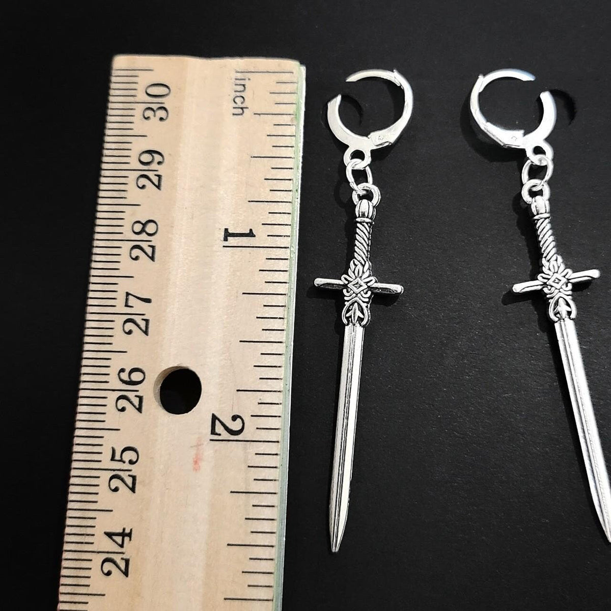 Gothic Sword Earrings 021
