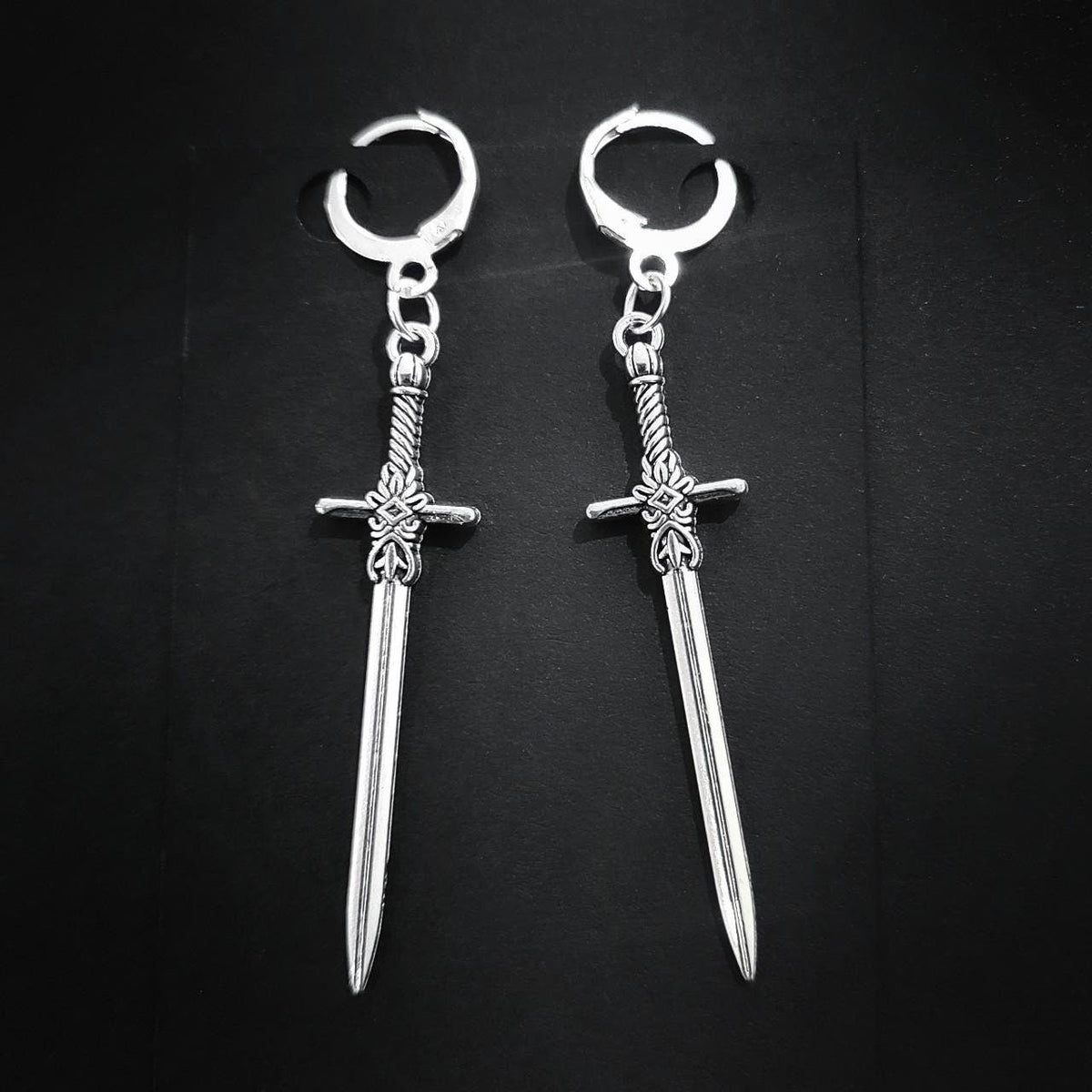 Gothic Sword Earrings 021
