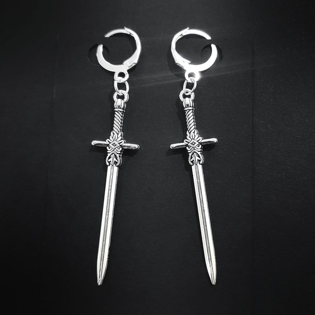 Gothic Sword Earrings 021