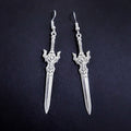 Silver Sword Earrings 007