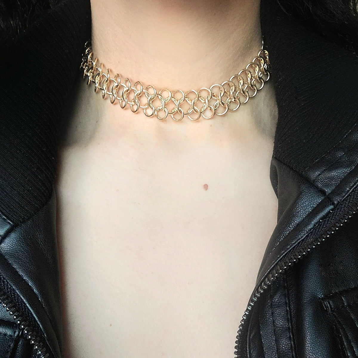 Gold Chainmail Choker