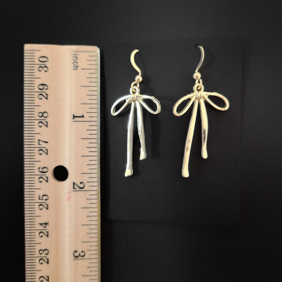 Gold Bow Earrings