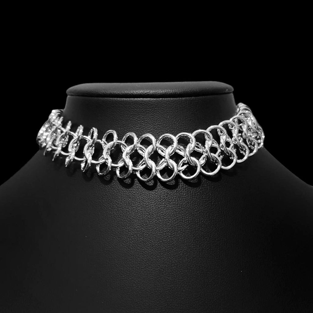 Silver Chainmail Choker