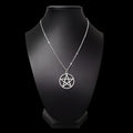 18" Silver Pentagram Necklace 005