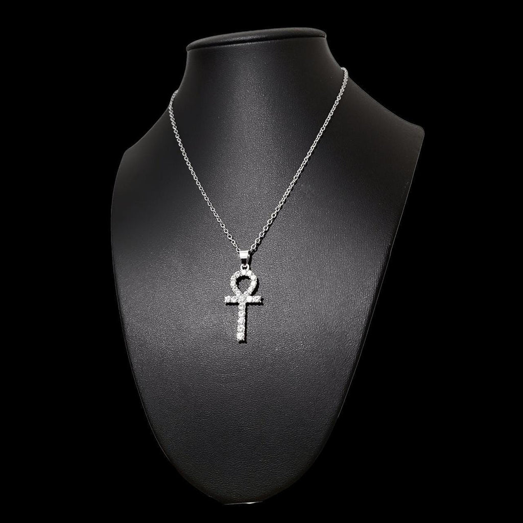 16" Crystal Ankh Necklace