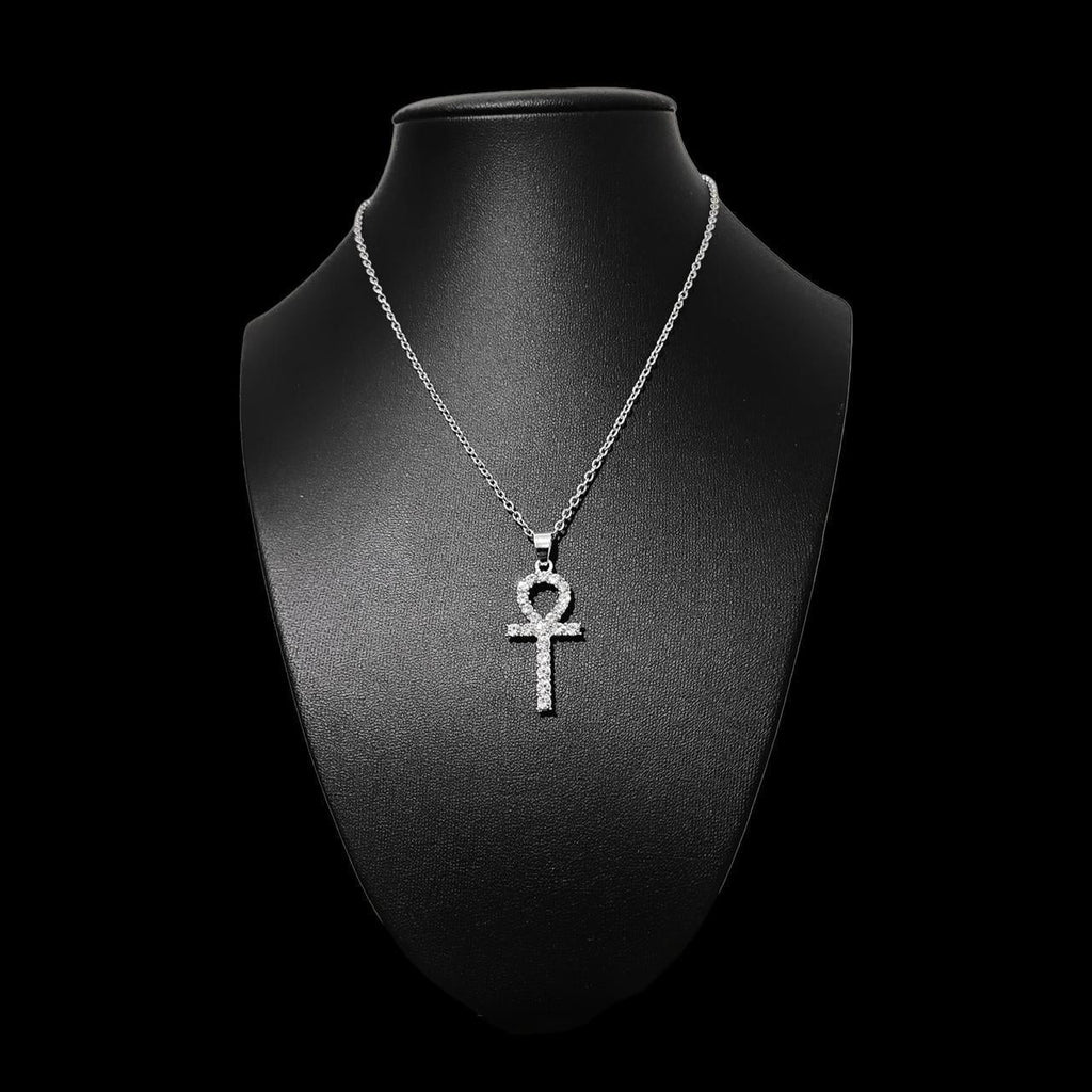 16" Crystal Ankh Necklace